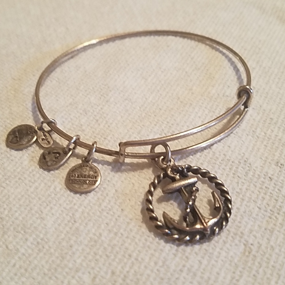 Alex and Ani Silver Anchor Bracelet